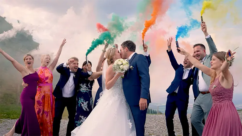 Hochzeitsfilm Tegernsee Panoramarestaurant Brauneck